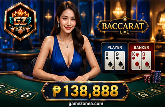 GAMEZONE live casino table with dealer and countdown timer